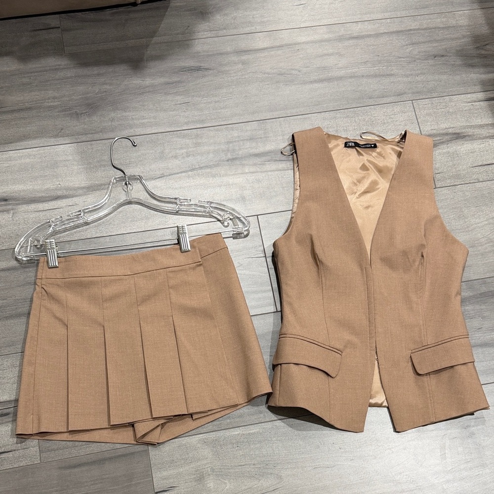 ZARA CLASSIC OLD MONEY SKORT SET